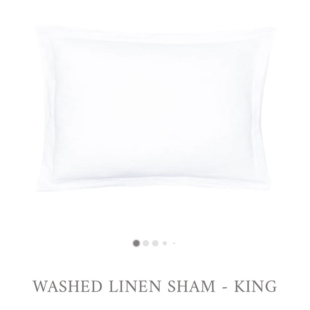 Set of 2 linen king pillows